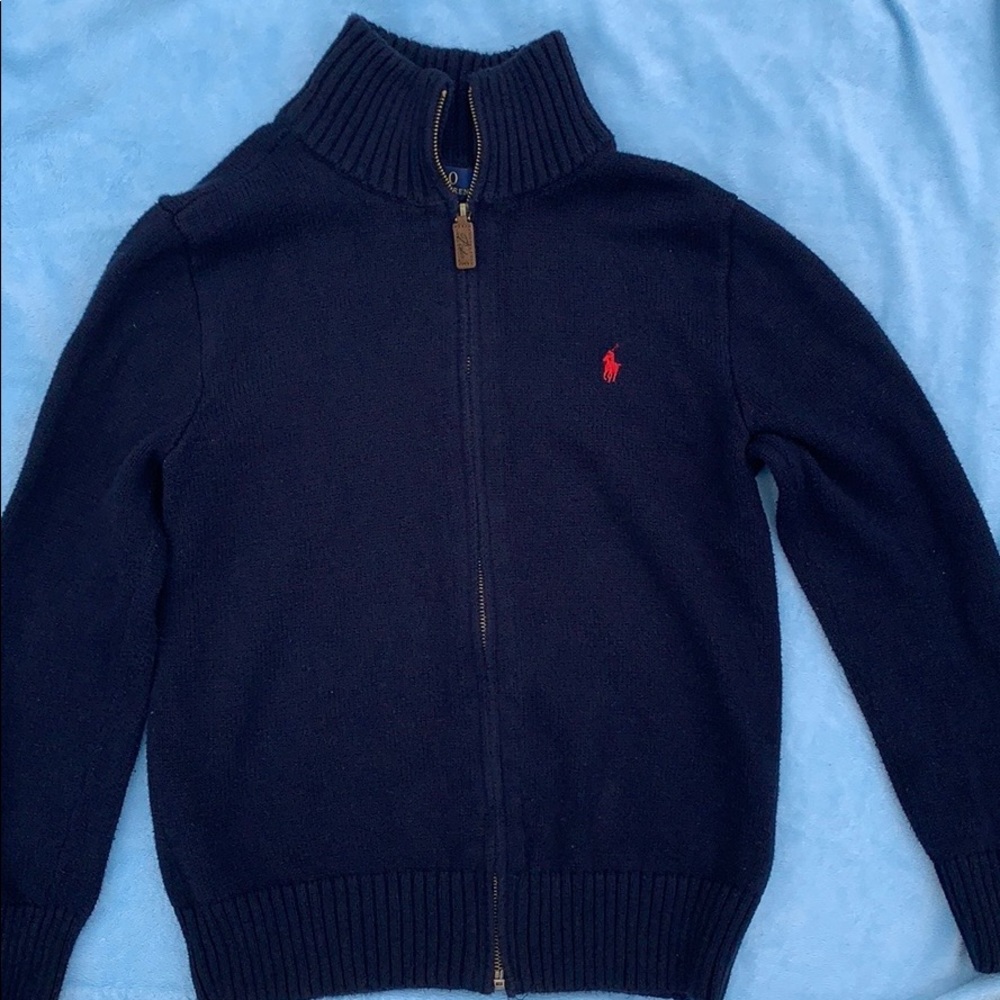 Boys Polo Ralph Lauren sweater with zipper.